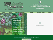 Tablet Screenshot of landcreationslandscaping.com
